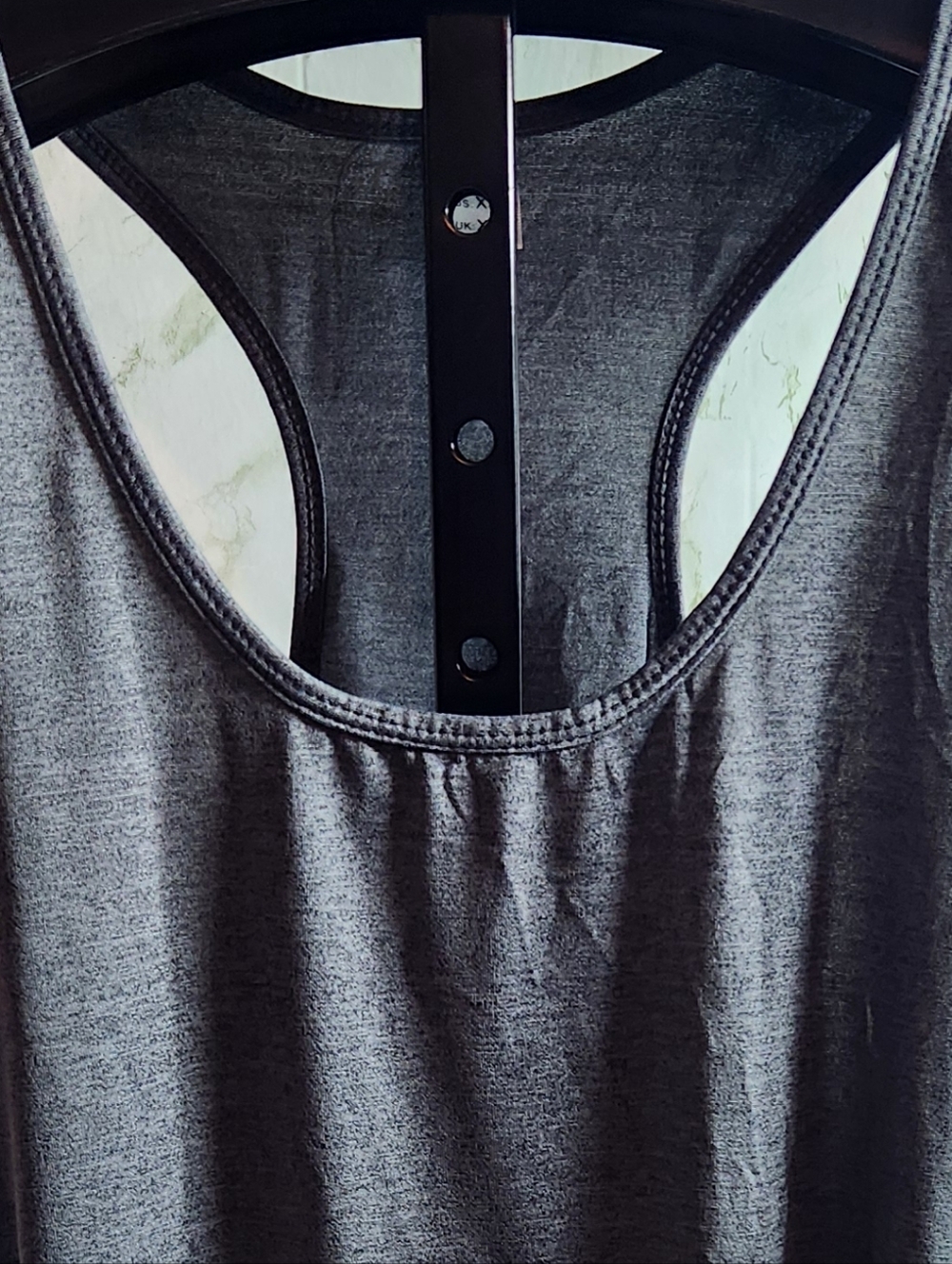 Gray Racer Back Tank - Picture 3 of 10